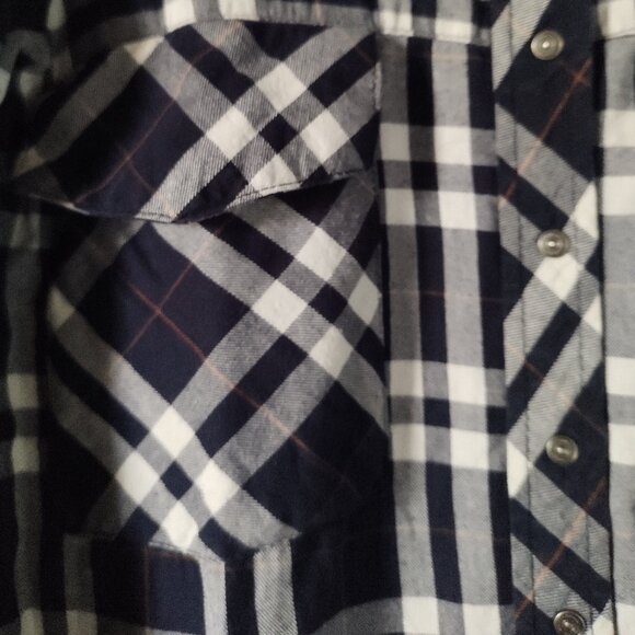 Zara Premium Denim Plaid Flannel Button Down Shirt - Picture 8 of 12